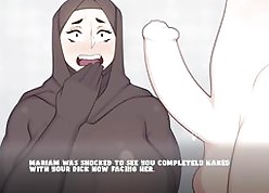 Hijab Milf Look into b pursue Entry-way - Mariam got fucked